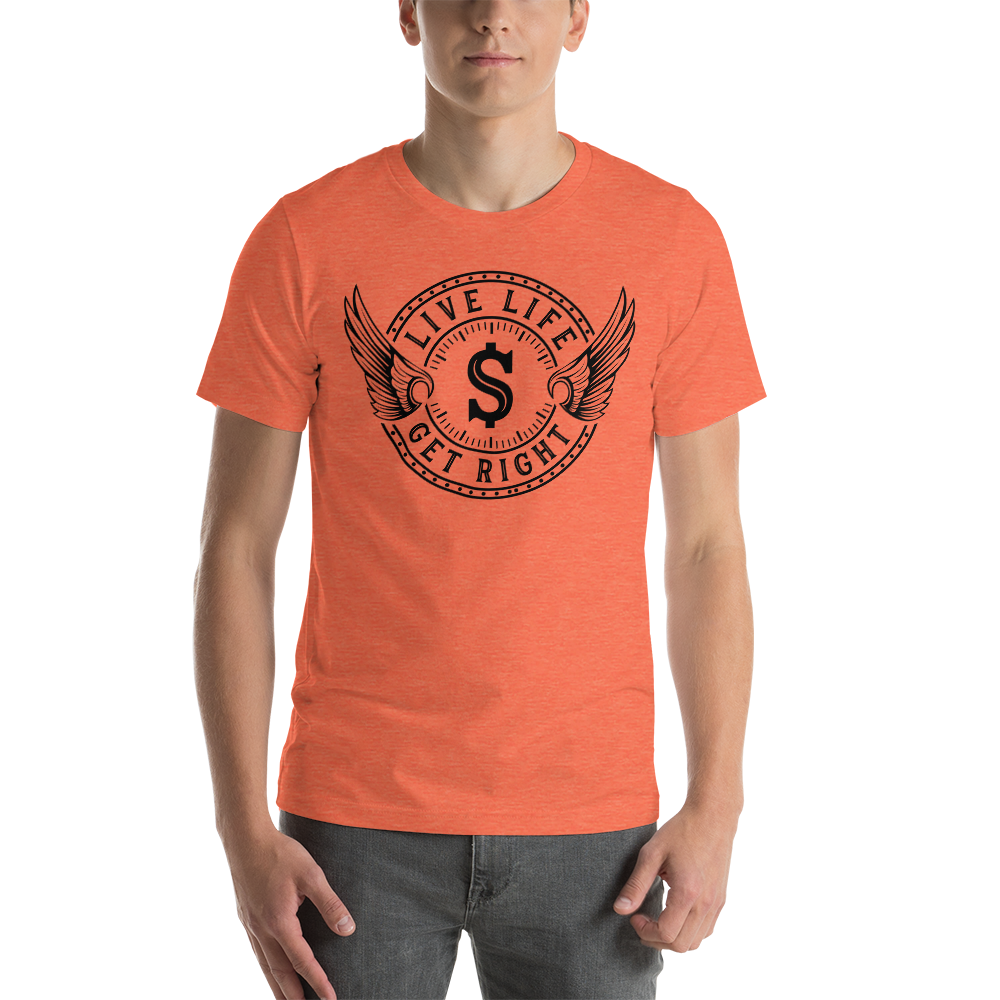 LLGR Short Sleeve Unisex T Shirt - (Orange)