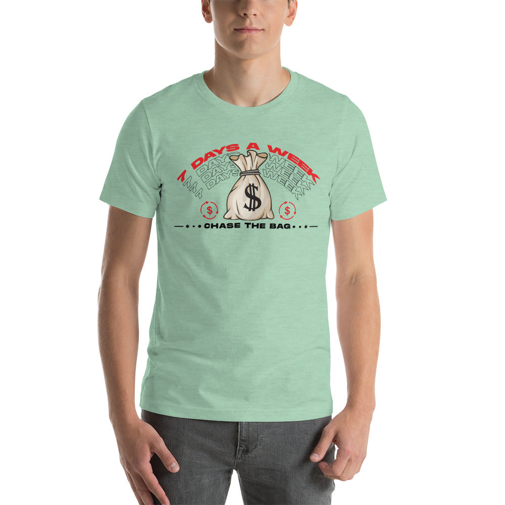 Chase The Bag Short Sleeve Unisex T Shirt - (Mint)