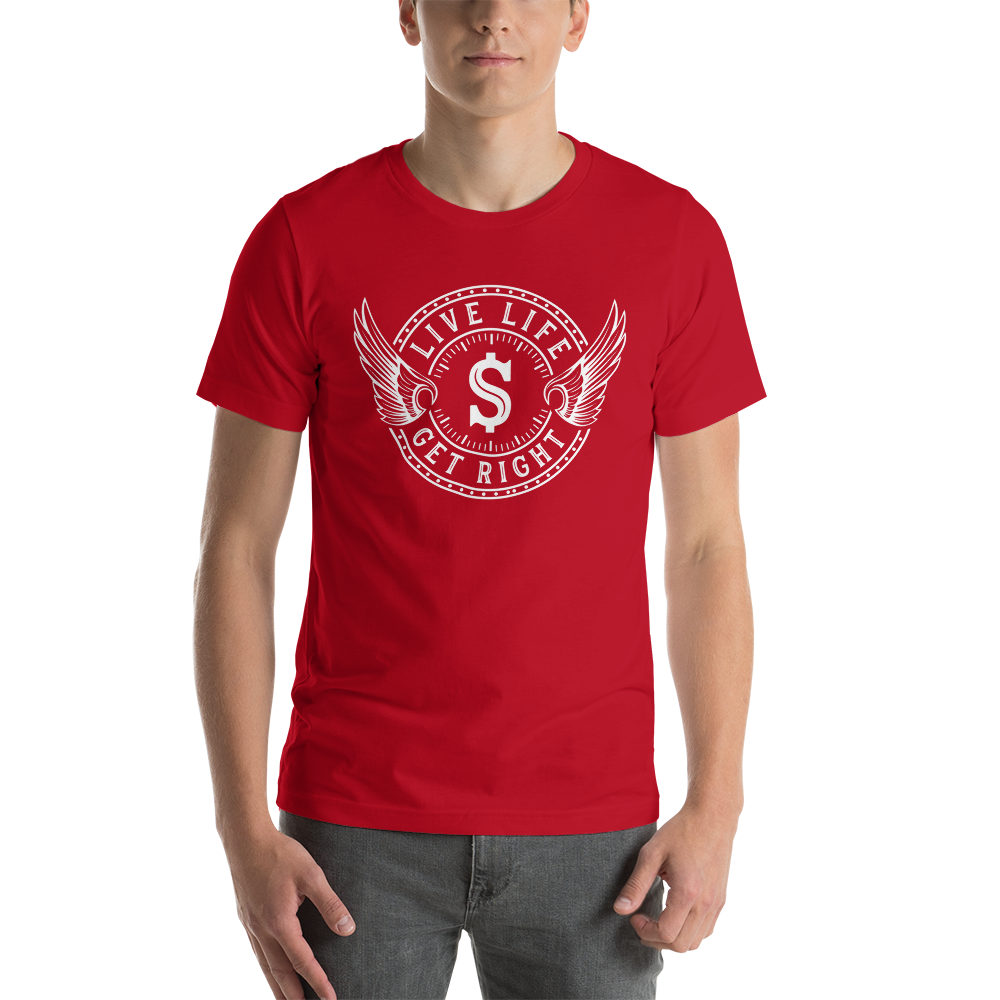 LLGR Short Sleeve Unisex T Shirt - (Red)